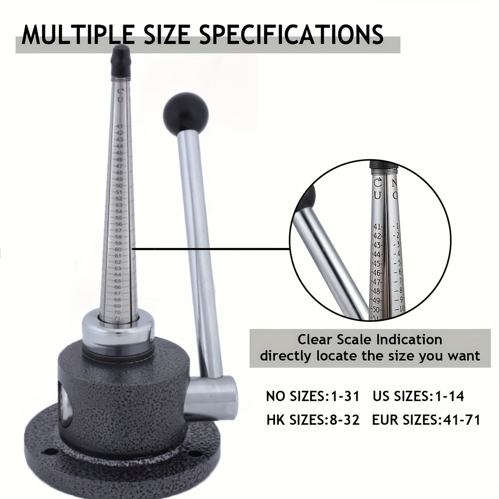 Ring Sizer Mandrel with 4 Scal - đánh giá và giá Jewelry Making Machines