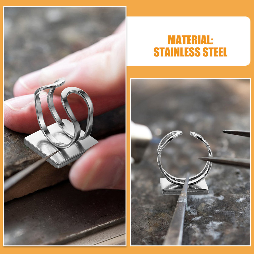 4Pcs Metal Ring Blanks Stainle - đánh giá và giá Jewelry Making Gemstones