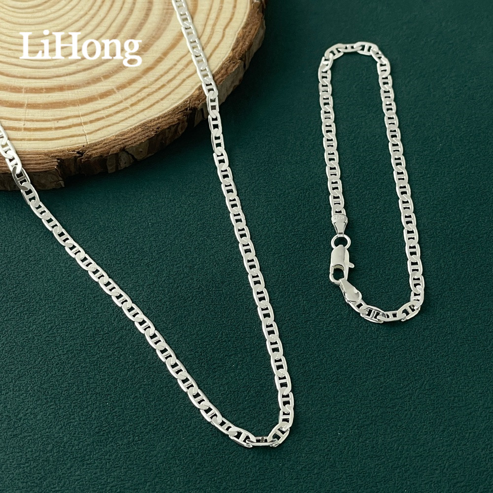 LihongWholesale Men's 925 Ster - đánh giá và giá Lobster Clasp Silver